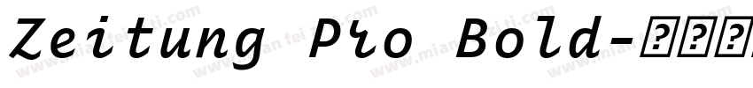 Zeitung Pro Bold字体转换